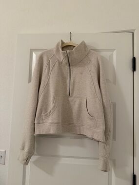 lululemon athletica Light Taupe Quarter-Zip Pullover